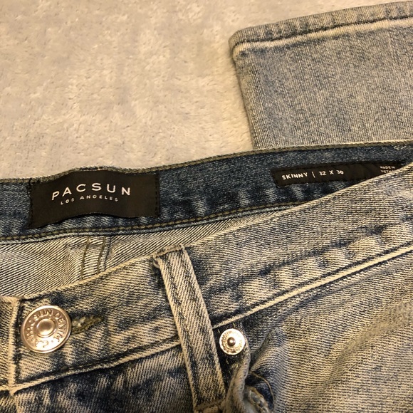 PACSUN Skinny Light Blue Jeans - Picture 4 of 4